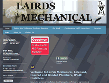 Tablet Screenshot of lairdsmechanical.com